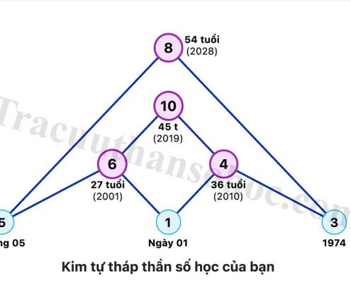 Biểu đồ kim tự tháp Thần số học 6 kim tự tháp thần số học