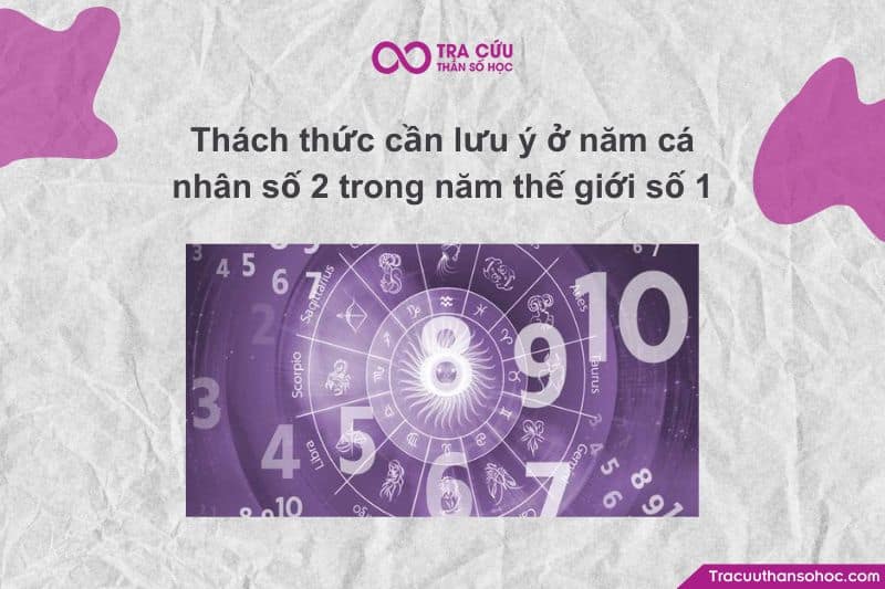 THÁCH THỨC bạn cần đặc biệt lưu ý khi đang ở Năm cá nhân số 2 trong bối cảnh Năm thế giới số 1. THÁCH THỨC bạn cần đặc biệt lưu ý khi đang ở Năm cá nhân số 2 trong bối cảnh Năm thế giới số 1.