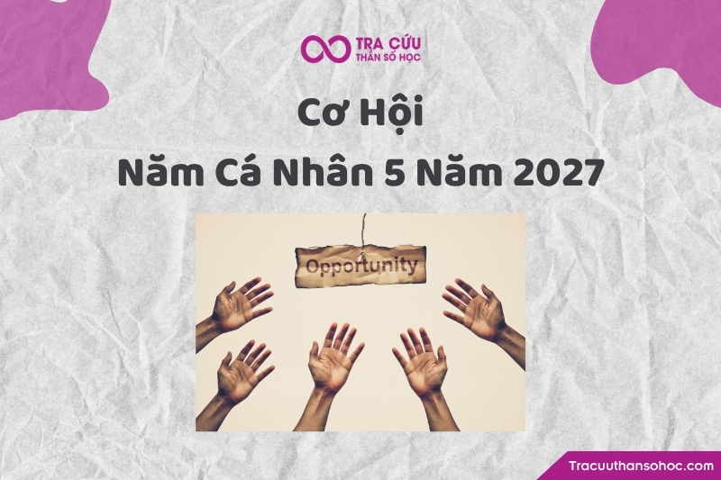 Những cơ hội dễ gặp trong năm cá nhân số 5 2027 Những cơ hội dễ gặp trong năm cá nhân số 5 2027