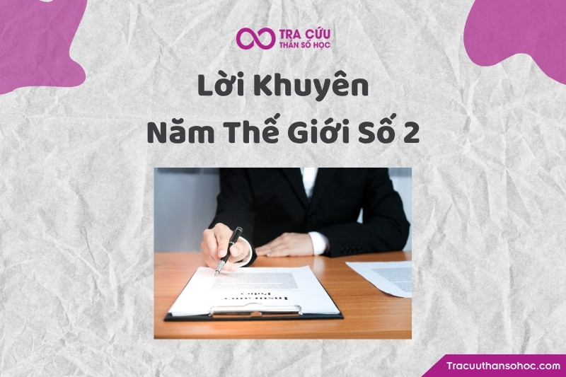 Lời khuyên để tận dụng tốt năm thế giới số 2 năm 2027 Lời khuyên để tận dụng tốt năm thế giới số 2 năm 2027